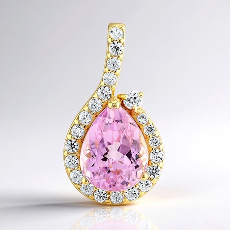 Pendentif en argent et Kunzite