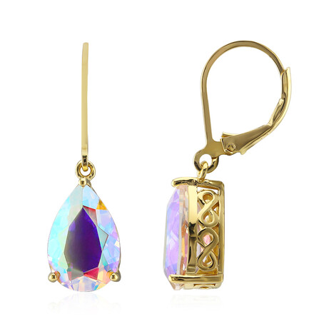 Mondlicht-Quarz-Silberohrringe