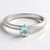 Anello in argento con Topazio Blu Cielo