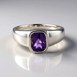 Anello in argento con Quarzo Azur