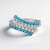 Anello in argento con Apatite Blu Neon