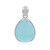 Colgante en plata con Aguamarina