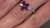 Zilveren ring met rhodolieten