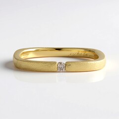 Anello in argento con Diamante Champagne I2 (de Melo)