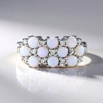 Anello in argento con Opale Australiano