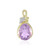 Lavendel-Amethyst-Silberanhänger