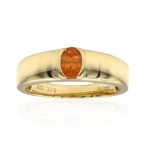 Anello in oro con Spessartina Californiana (Amanda Adkins)