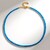 Collana in argento con Apatite Blu Neon