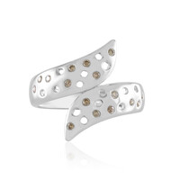 Anillo en plata con Diamante champán I2 (de Melo)