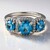 Bague en argent et Topaze de Marambaia