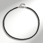 Collana in argento con Ematite Nera