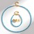 Parure in argento con Topazio Blu Cielo