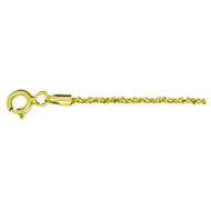 Silber-Criss-Cross-Armband - 1,28 g - 18 cm - vergoldet