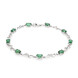 Bracelet en argent et Emeraude de Zambie
