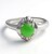 Anello da uomo in argento con Crisoprasio Imperiale