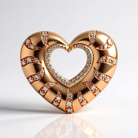 Pendentif en or et Diamant rose de France SI1 d'Argyle  (Annette)