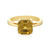 Bague en argent et Zircon jaune