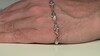 Zilveren armband met witte maanstenen (KM by Juwelo)