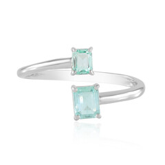 Anello in argento con Smeraldo Color Paraiba