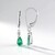 Orecchini in argento con Smeraldo Zambia