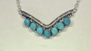 Collar en plata con Turquesa azul del Mohave Kingman (Jones Lee)