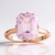 Anello in argento con Kunzite