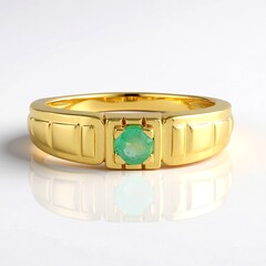 Anello in argento con Smeraldo Russo
