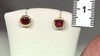 Pendientes en plata con Granate de Mozambique