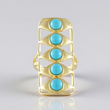 Anello in argento con Turchese Sleeping Beauty
