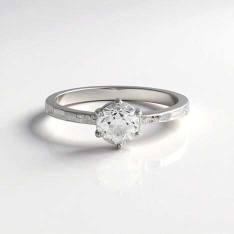 Bague en argent et Zircon