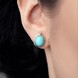Boucles d'oreilles en argent et Turquoise