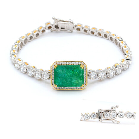 Pit D8-Smaragd-Silberarmband (Gems en Vogue)