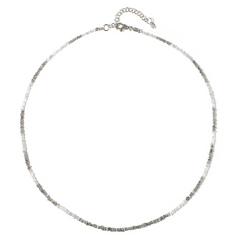 Diamant-Silberhalskette