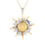 Edelstein-Silberhalskette (Gems en Vogue)