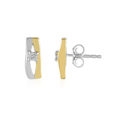 Orecchini in argento con Diamante I2 (H)