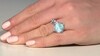 Zilveren ring met een larimar