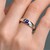 Bague en argent et Tanzanite