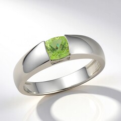 Anello in argento con Peridoto