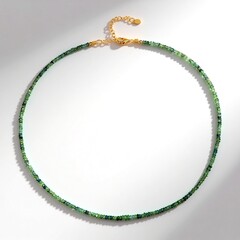 Collana in argento con Zaffiro Verde