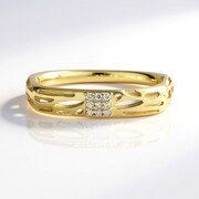 Anillo en oro con Diamante champán I2 (Ornaments by de Melo)