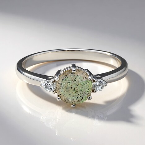 Anello in argento con Spectrolite