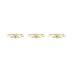 Bague en or et Diamant champagne I2 (de Melo)
