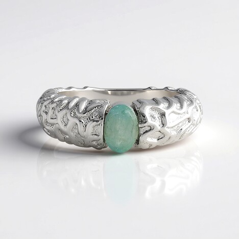 Anello in argento con Grandidierite (SAELOCANA)