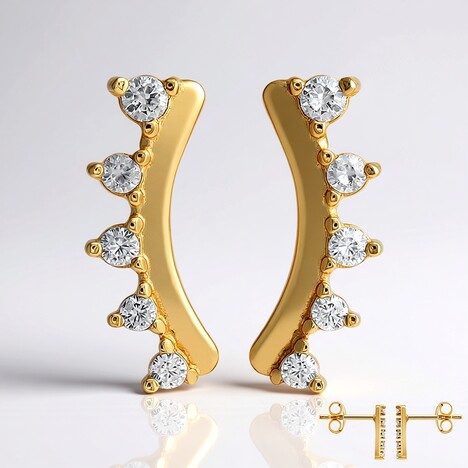 Orecchini in argento con Diamante I3 (I)