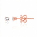 Pendientes en oro con Diamante SI1 (G) (Annette)