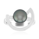 Anello in argento con Perla Tahitiana (TPC)
