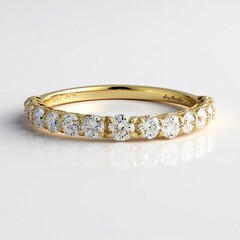 Anello in oro con Diamante IF (G) (de Melo Gold)