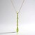 Collana in argento con Peridoto della Birmania
