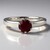 Anello in argento con Rubino