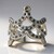 Anello in argento con Diamante Rose de France SI1 di Argyle (Annette classic)
